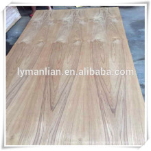 madera de teca de lujo de Birmania / madera contrachapada de la chapa del corte de la flor / madera contrachapada de la chapa de la ceniza para Iraq